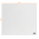 Glastavle Diamond 30x30cm detailpak hvid