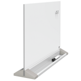 Skrivebordstavle glas 58x44cm hvid