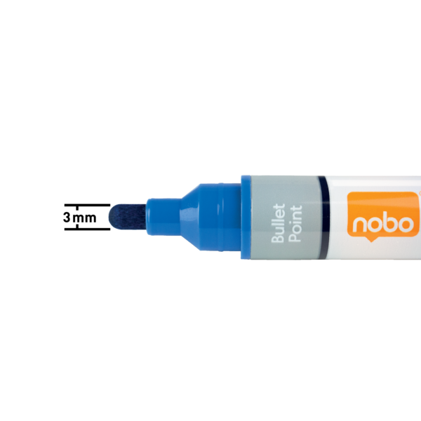 WB Marker LiquidInk rund 3mm blå (10)