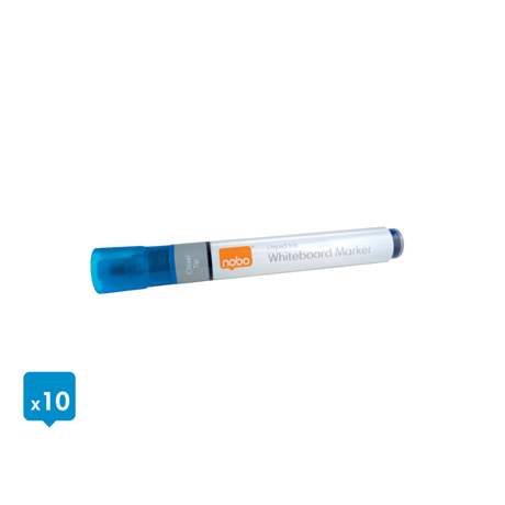 WB Marker LiquidInk skrå 4mm blå (10)