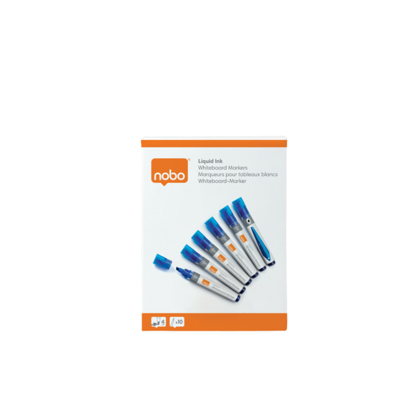 WB Marker LiquidInk skrå 4mm blå (10)