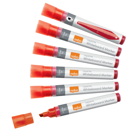 WB Marker LiquidInk skrå 4mm rød (10)
