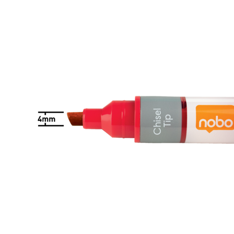 WB Marker LiquidInk skrå 4mm rød (10)