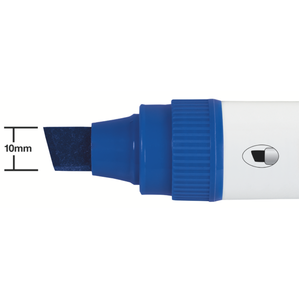 WB Marker Glide Jumbo skrå 10mm blå (4)