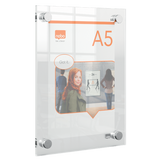 Akryl skilt t/montering Premium Plus A5