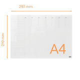 Akryl planlægnings tavle Home A4