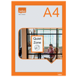 Inforamme magnetisk/selvklæb A4 orange (2)