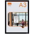 Inforamme magnetisk/selvklæb A3 sort (2)