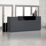 Ergoff Reception DNA Antracit 2600 mm, Hæve-sænkebord – Receptionsskranker (billede 1)