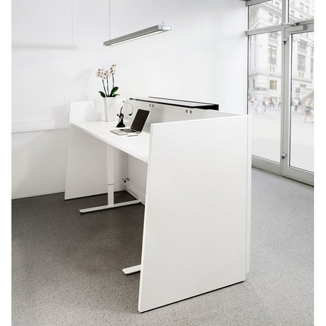 Ergoff Reception DNA Lys grå 1730 mm, Hæve-sænkebord – Receptionsskranker (billede 2)