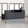 Ergoff Reception DNA Antracit 2600 mm, Fast bordplade – Receptionsskranker (billede 1)