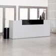 Ergoff Reception DNA Lys grå 2600 mm, Fast bordplade – Receptionsskranker (billede 1)