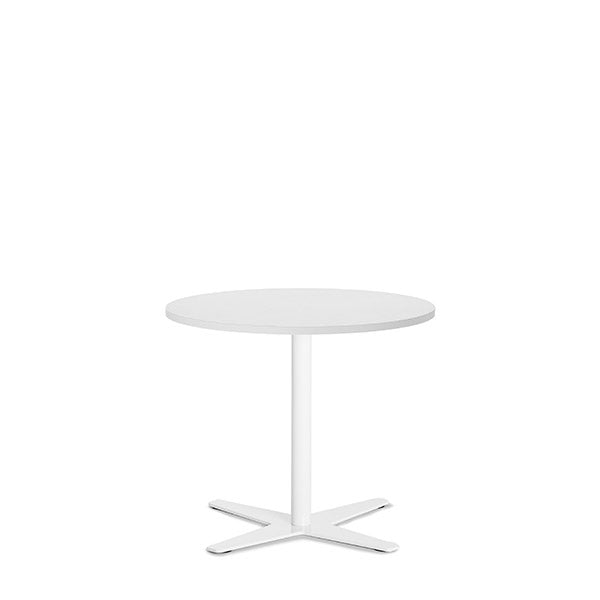 Ergoff Bord Amy Ø650 mm H582 mm, Hvid laminat Hvidt understel – Kantineborde