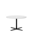 Ergoff Bord Amy Ø900 mm H582 mm, Hvid laminat Sort understel – Kantineborde