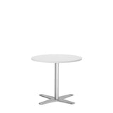 Bord Amy Ø650 mm H582 mm, Hvid laminat Alugråt understel