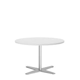 Bord Amy Ø900 mm H582 mm, Hvid laminat Alugråt understel