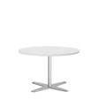 Bord Amy Ø900 mm H582 mm, Hvid laminat Alugråt understel