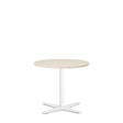 Ergoff Bord Amy Ø650 mm H582 mm, Birk laminat Hvidt understel – Kantineborde