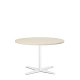 Bord Amy Ø900 mm H582 mm, Birk laminat Hvidt understel
