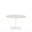 Ergoff Bord Amy Ø900 mm H582 mm, Birk laminat Hvidt understel – Kantineborde