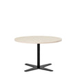 Ergoff Bord Amy Ø900 mm H582 mm, Birk laminat Sort understel – Kantineborde