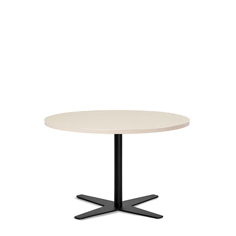 Ergoff Bord Amy Ø900 mm H582 mm, Birk laminat Sort understel – Kantineborde