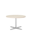 Bord Amy Ø900 mm H582 mm, Birk laminat Alugråt understel