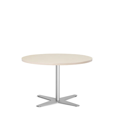 Ergoff Bord Amy Ø900 mm H582 mm, Birk laminat Alugråt understel – Kantineborde