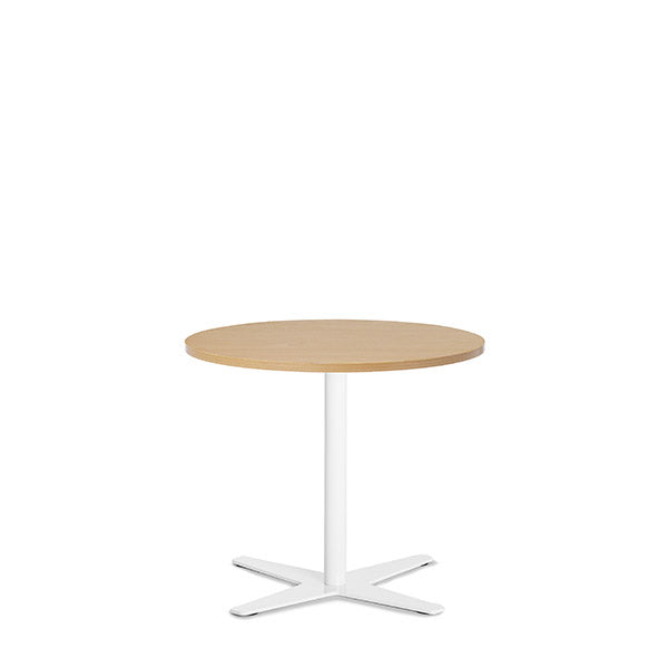 Ergoff Bord Amy Ø650 mm H582 mm, Bøg laminat Hvidt understel – Kantineborde