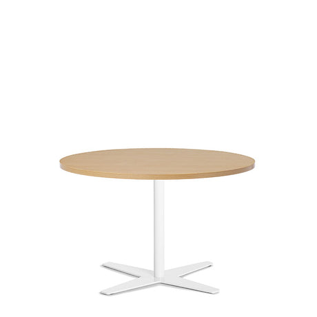 Bord Amy Ø900 mm H582 mm, Bøg laminat Hvidt understel
