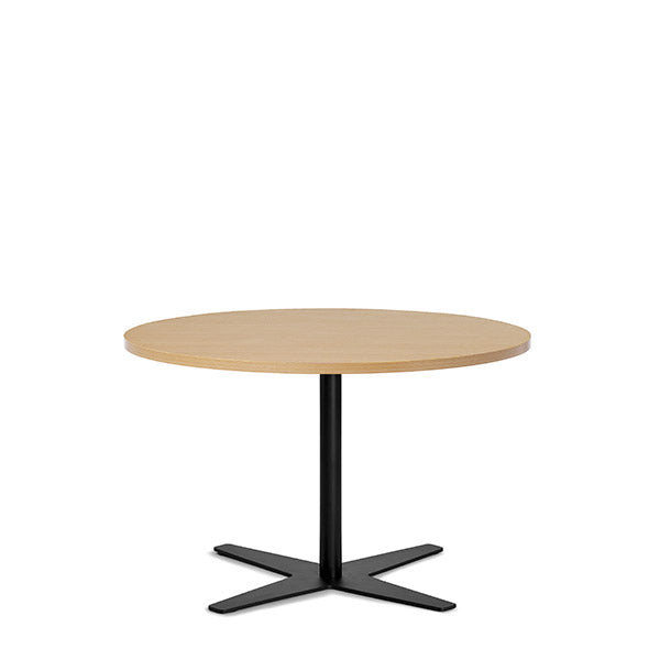 Ergoff Bord Amy Ø900 mm H582 mm, Bøg laminat Sort understel – Kantineborde
