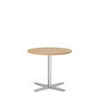 Ergoff Bord Amy Ø650 mm H582 mm, Bøg laminat Alugråt understel – Kantineborde