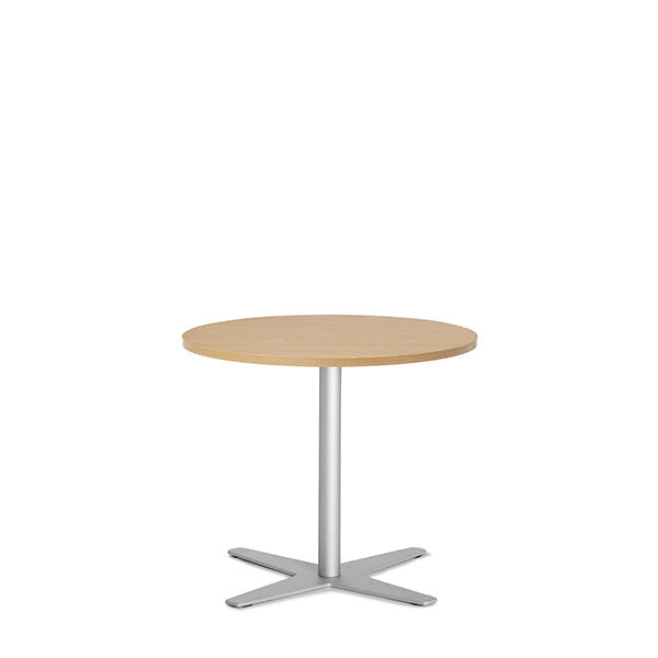 Ergoff Bord Amy Ø650 mm H582 mm, Bøg laminat Alugråt understel – Kantineborde