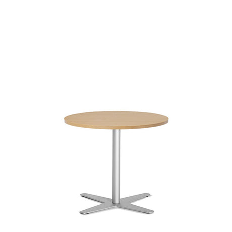 Ergoff Bord Amy Ø650 mm H582 mm, Bøg laminat Alugråt understel – Kantineborde