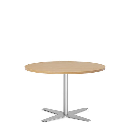 Ergoff Bord Amy Ø900 mm H582 mm, Bøg laminat Alugråt understel – Kantineborde
