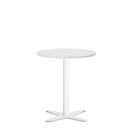 Ergoff Bord Amy Ø650 mm H752 mm, Hvid laminat Hvidt understel – Kantineborde