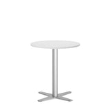 Bord Amy Ø650 mm H752 mm, Hvid laminat Alugråt understel