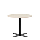 Bord Amy Ø900 mm H752 mm, Birk laminat Sort understel