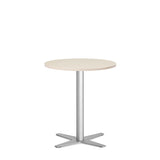 Bord Amy Ø650 mm H752 mm, Birk laminat Alugråt understel