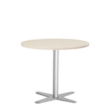 Bord Amy Ø900 mm H752 mm, Birk laminat Alugråt understel