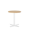 Bord Amy Ø650 mm H752 mm, Bøg laminat Hvidt understel