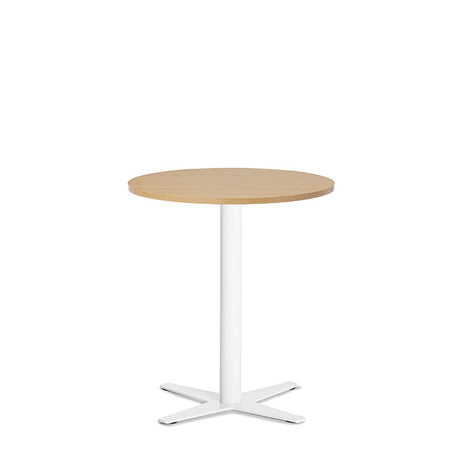 Bord Amy Ø650 mm H752 mm, Bøg laminat Hvidt understel