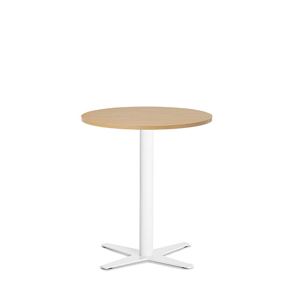 Bord Amy Ø650 mm H752 mm, Bøg laminat Hvidt understel