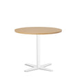 Bord Amy Ø900 mm H752 mm, Bøg laminat Hvidt understel