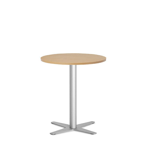 Ergoff Bord Amy Ø650 mm H752 mm, Bøg laminat Alugråt understel – Kantineborde