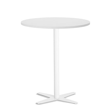 Ergoff Bord Amy Ø900 mm H1050 mm, Hvid laminat Hvidt understel – Kantineborde
