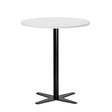 Bord Amy Ø900 mm H1050 mm, Hvid laminat Sort understel