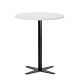 Bord Amy Ø900 mm H1050 mm, Hvid laminat Sort understel