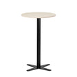 Ergoff Bord Amy Ø650 mm H1050 mm, Birk laminat Sort understel – Kantineborde