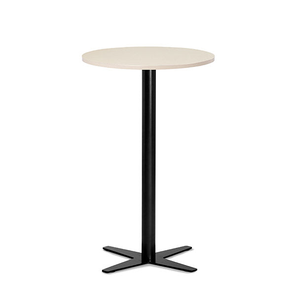 Ergoff Bord Amy Ø650 mm H1050 mm, Birk laminat Sort understel – Kantineborde